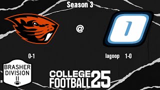 CFB Dynasty Oregon State  Onondaga Week 2 Season 3 [upl. by Olivie7]