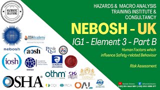 NEBOSH IG1  Element 3  Part B [upl. by Norvin]