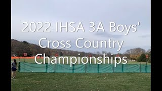 2022 IHSA 3A Boys Cross Country Championship New Trier Trevians [upl. by Colette]