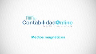 Medios magnéticos  Contabilidad Online [upl. by Nila]