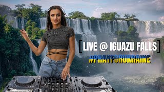 Korolova  prayforukraine Live  Iguazu Falls  Melodic Techno amp Progressive House Mix [upl. by Moir]