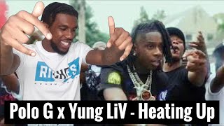 🇺🇸🥶UK Reaction Polo G x YungLiV  Heating Up Official Scoper Reaction🥶🇺🇸 [upl. by Nonaihr]