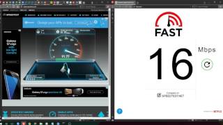 Fastcom vs Speedtestnet [upl. by Neenej]