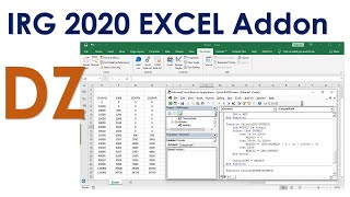 IRG 2020 EXCEL ADDON DZ ALGERIA [upl. by Ethbun]