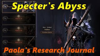 Throne and Liberty  Co Op Dungeon Specters Abyss Paolas Research Journal [upl. by Eleik]