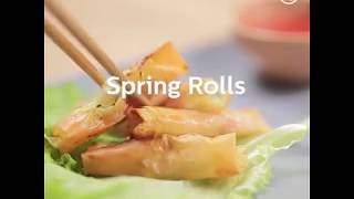 Spring rolls in Philips Airfryer [upl. by Sordnaxela]