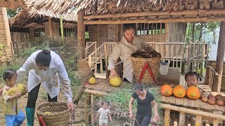 Picking wild fruits and vegetables and catching stream fish to sell  single mother life [upl. by Karel91]