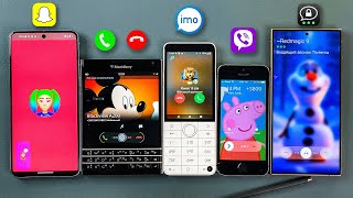 Imo Viber Threema SnapChat  Incoming Call Blackberry amp Xiaomi Qin amp iPhone 5s amp Pixel 8P amp S24U [upl. by Kendrah914]