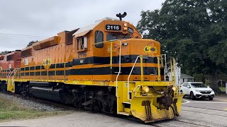 Georgia Central  Moyock NC 92923 trains railroads railroadphotography georgia fireants [upl. by Cony]