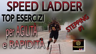 CAPACITA COORDINATIVE ESERCIZI SPEED LADDER  STEPPING 1 [upl. by Ecneps]