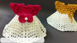 TUTORIAL🧶👇  Crochet mini Dress frock👗👗👗  New design with step by step INSTRUCTIONS sara1111 [upl. by Moser]