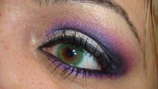 Makeup Prata com Roxo [upl. by Aikehs931]