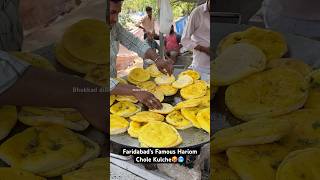 Faridabad’s Famous Hariom Chole Kulche🥵🥶 Indian Street Food [upl. by Sabah844]