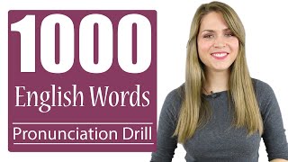 1000 Most Common English Words  Practice British Pronunciation  Vocabulary Drill [upl. by Nerual]