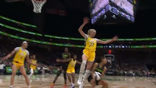 Last two minutes in first half of Los Angeles Sparks vs Seattle Storm [upl. by Yhtomiht619]