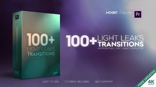 Light Leaks Transitions  MOGRT ▶▷ Premiere Pro Trends ◁◀ [upl. by Dorej881]