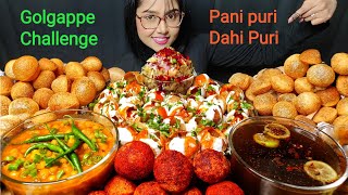 Eating Panipuri Dahi Puri  Big bites  Asmr eating  Mukbang  Golgappe Eating  Phuchka Eating [upl. by Alam]