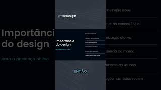 O poder da primeira impressão no Design design designgráfico [upl. by Hodges]