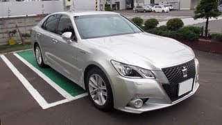 2013 New TOYOTA CROWN Athlete HYBRID  Exterior amp Interior [upl. by Nisa]