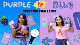 RS 500 Shopping Challenge with Pari  Purple VS Blue colour learnwithpriyanshi learnwithpari [upl. by Panayiotis900]