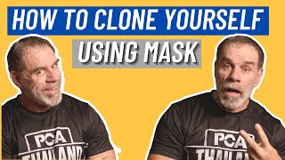 How to clone yourself with Mask Corel VideoStudio 2022 [upl. by Wane]