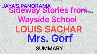 Mrs Gorf from Sideway Stories from Wayside School by Louis Sachar  SUMMARY [upl. by Ydnyl]