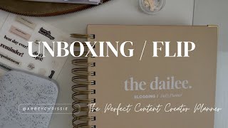 UNBOXING  The Dailee Blogging Planner amp Flip Through [upl. by Grimaldi301]