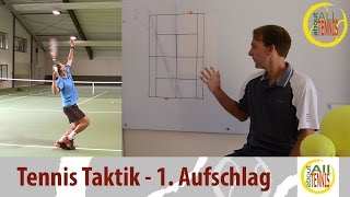 1 Aufschlag Taktik Taktisch richtig aufschlagen  All about Tennis  HD [upl. by Fae918]