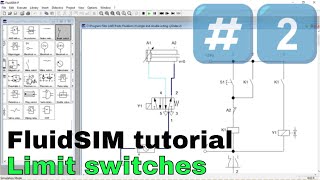 FluidSim tutorial Limit switches and one way control valves [upl. by Humpage488]