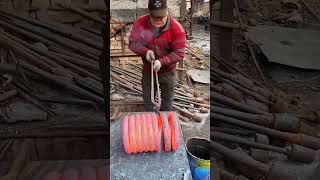 Making process of shock absorber spring [upl. by Ahseen]