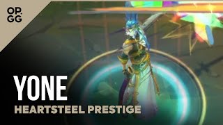 Heartsteel Yone Prestige Yone  OPGG Skin Review  League of Legends [upl. by Alethia]