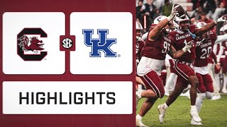 SEC Football Kentucky at South Carolina Highlights [upl. by Aivatan]