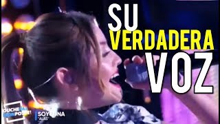 La VERDADERA voz de KAROL SEVILLA sin PLAYBACK [upl. by Notsniw]