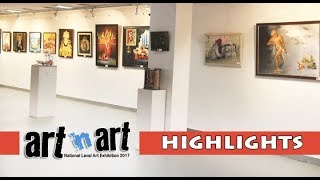 HIGHLIGHTS OF ART N ART NATIONAL Level Art Exhibition 2017 [upl. by Pierpont995]