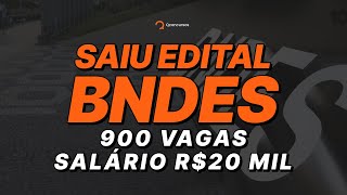 Concurso BNDES sai edital com 900 vagas de analistas  salário de R209 mil [upl. by Reld]