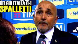 BELGIO ITALIA 01 SPALLETTI SI ALTERA CON GIORNALISTA NATIONS LEAGUE [upl. by Akcired]