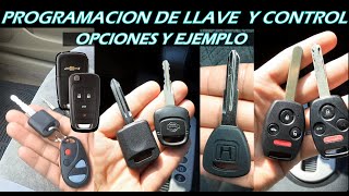 Opciones para Programar llaves con Chip y Controles mas ejemplo de programacion en Nissan [upl. by Effy956]