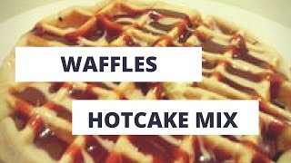 WAFFLES CON HARINA DE HOTCAKES receta [upl. by Neelsaj]