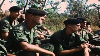 Soldiers of Long Range Reconnaissance Patrol LRRP wearing black berets during HD Stock Footage [upl. by Ebarta]