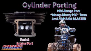 Yamaha Blaster Porting Part 2 Intake Port [upl. by Aneetak]