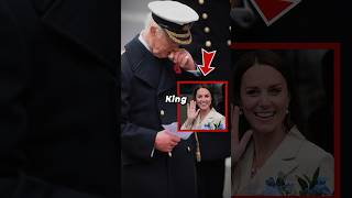 King Charles Holds Back Tears While Kate Makes Rare Royal Appearance At Memorial Service shorts [upl. by Nonnarb173]