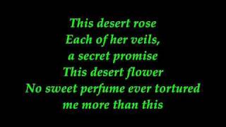 sting  desert rose with lyrics [upl. by Enymzaj39]