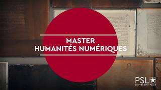 Master Humanités Numériques PSL [upl. by Inman]