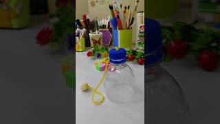 toy craft idea step by step kids activity craft using water bottlehandmade craft youtubeshorts [upl. by Leahcimrej102]