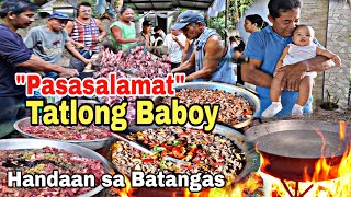 quotPASASALAMATquot Tatlong Baboy Magdamag na Lutuan  Thanks Giving Celebration at Binayagan sa Batangas [upl. by Llednohs905]