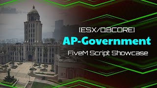 ESXQBCORE APGovernment  FiveM QBCore Script Showcase [upl. by Staten]