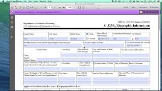 How to fill out the USCIS Form G325A K1 Visa [upl. by Ernesto]