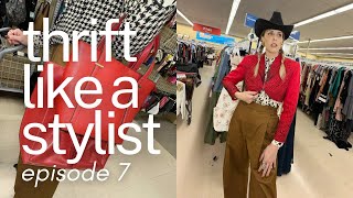 THRIFT LIKE A STYLIST EP 7 FASHION WEEK STREET STYLE  TRENDS IM THRIFTING [upl. by Ardnuaek876]