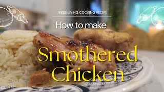 Southern Smothered Chicken Recipe  Easy Comfort Food Dinner [upl. by Aennil]