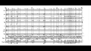 Iannis Xenakis  Thallein w score for chamber orchestra 1984 [upl. by Lanuk]